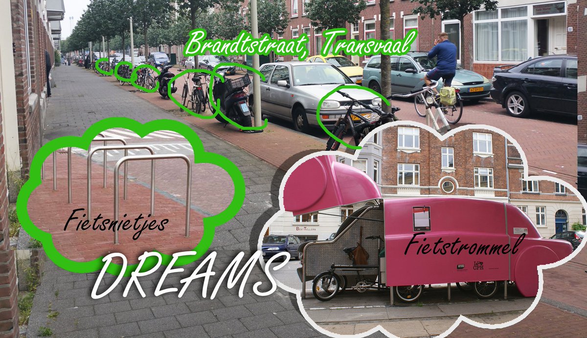 NandaSluijsmans's tweet image. #Transvaal DenHaag, heeft prachtige openbare ruimtes! Maar geen boom was vrij voor mijn #fiets. Veel mensen hebben hier geen berging en hebben liever een goede (bak)fiets dan een auto. Maar alleen een veilige plek voor de auto is geregeld. Dat is vreemd. Volop kansen! #Slimmestad