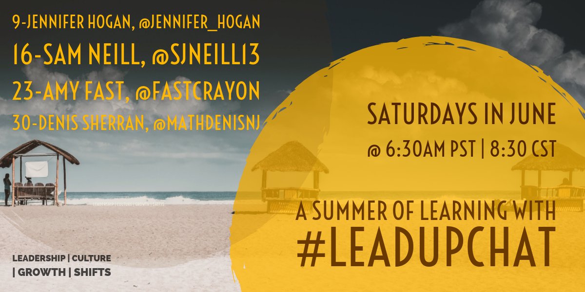 Leadupnow's tweet photo. We could not be more excited than to welcome @Jennifer_Hogan tomorrow as she guest hosts #LeadUpChat w/ @drneilgupta. She will be discussing the importance of forgiveness in exceptional leadership. #edchat #satchat #aledchat #education https://t.co/WcQvB8CgnS