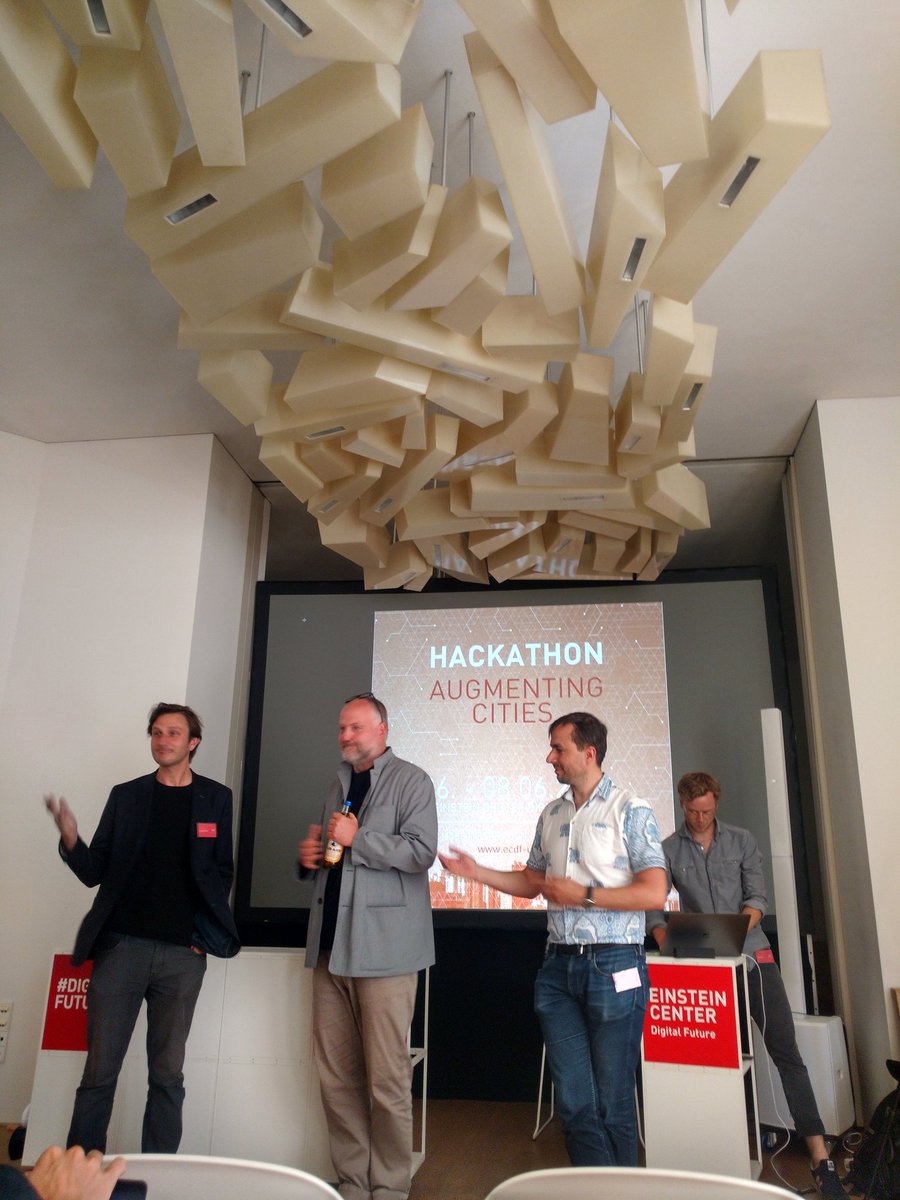 NikitaJer's tweet photo. Final presentation of the #Hackathon Augmenting Cities at #Einsteincenter in #Berlin
#AR #augmentedreality #unity3d #Unity https://t.co/ipuMlqklE8