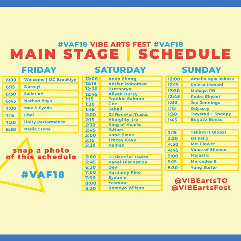 VIBEartsfest's tweet photo. WELCOME TO VAF
Are you ready to catch the vibe?
Our team has been working very hard to put this amazing festival together. A big thank you to all of our sponsors and artists for making this happen!
There is a lot going on in the city. But there is only ONE  f.r.e.e festival. https://t.co/JoJG7g0Mr8