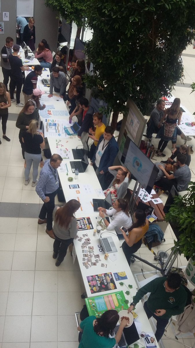 Great to speak to so many students about their amazing @uofe_challenges work at the showcase this afternoon! From ocean plastics to sustainable living to wellbeing at university there are some truly exceptional projects here today! #GCExeter