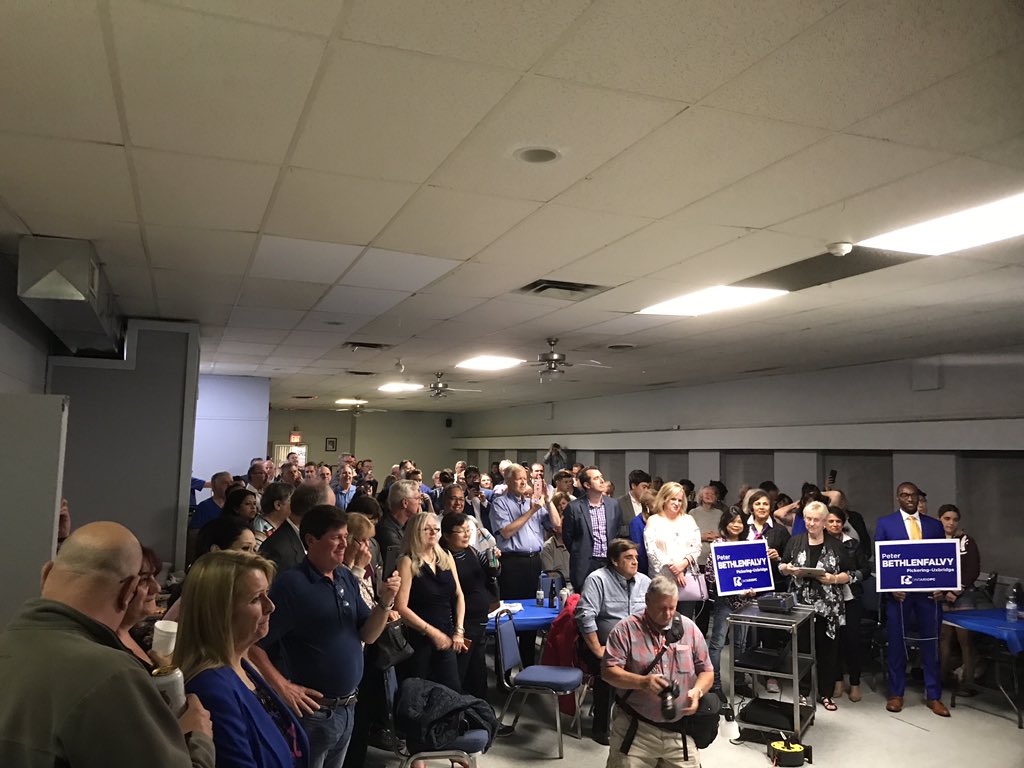 PBethlenfalvy's tweet photo. Last night I got to celebrate the win in Pickering-Uxbridge with the great group of people who brought us to victory. Couldn't have done it without their support. https://t.co/uX9hBPhSYL