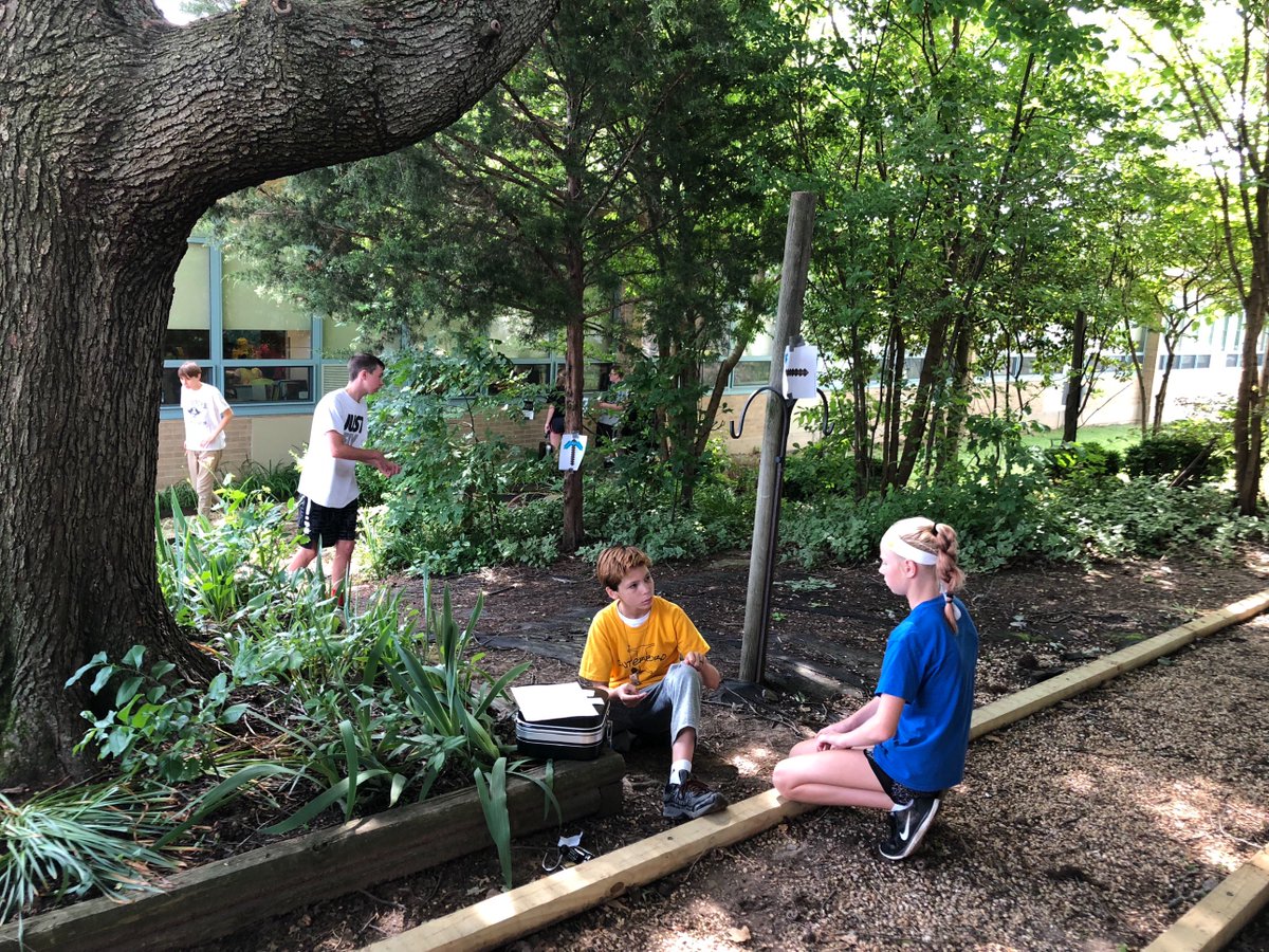 InterboroSTEM's tweet photo. Exploring the gardens at Norwood while breaking into break out boxes https://t.co/mDyxydnLC7