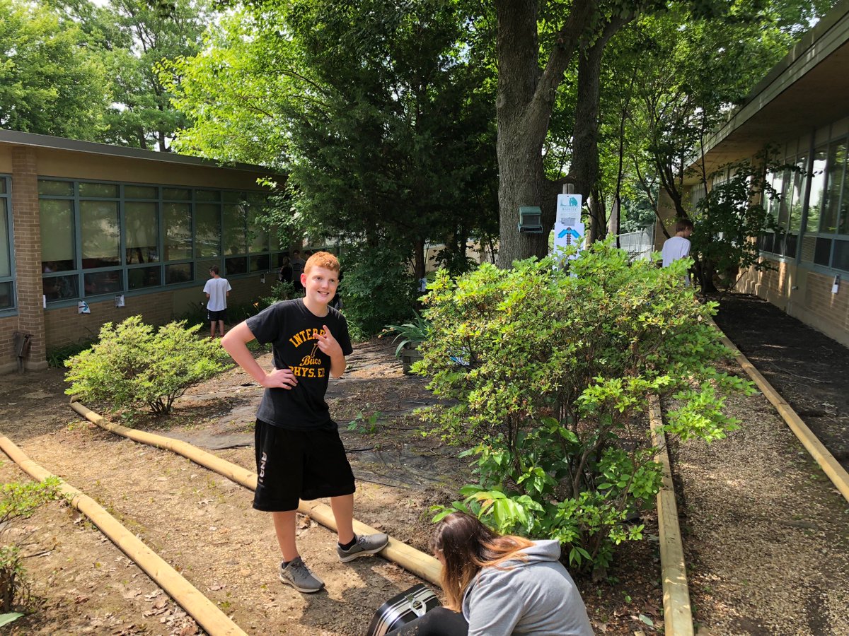 InterboroSTEM's tweet photo. Exploring the gardens at Norwood while breaking into break out boxes https://t.co/mDyxydnLC7