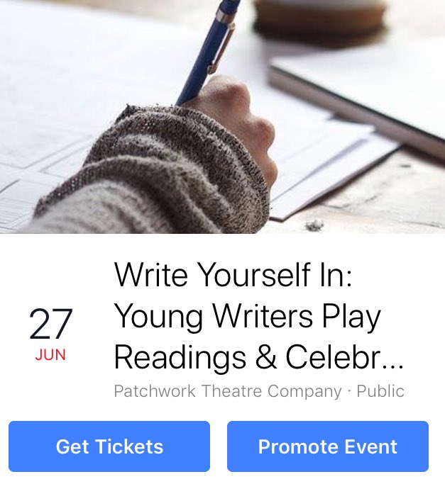 PatchworkCSSD's tweet photo. Tickets have gone LIVE! .....
Join us for a night of celebration welcoming participants of Patchwork Theatre Company's 'Write Yourself In' workshops, as we perform plays and stories written by young, talented writers from across London!

https://t.co/TCXm2RAE0y https://t.co/fuADCSlJpi