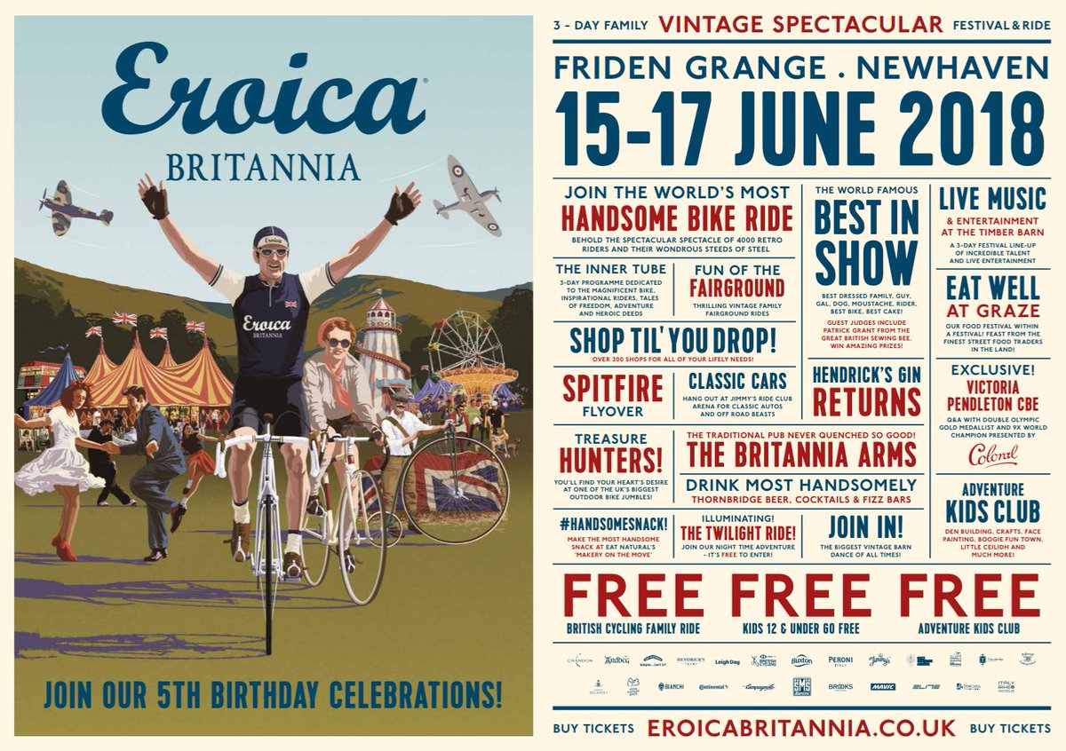FloraKinchwaugh's tweet photo. So excited to be at @EroicaBritannia Kid's Go Free &amp; everyone is welcome! Come and join us next weekend for a wonderful 3-day adventure in the glorious Peak District! Snap up tickets before they SELL OUT https://t.co/hJ0xeWzRTI https://t.co/dbemwsirNv