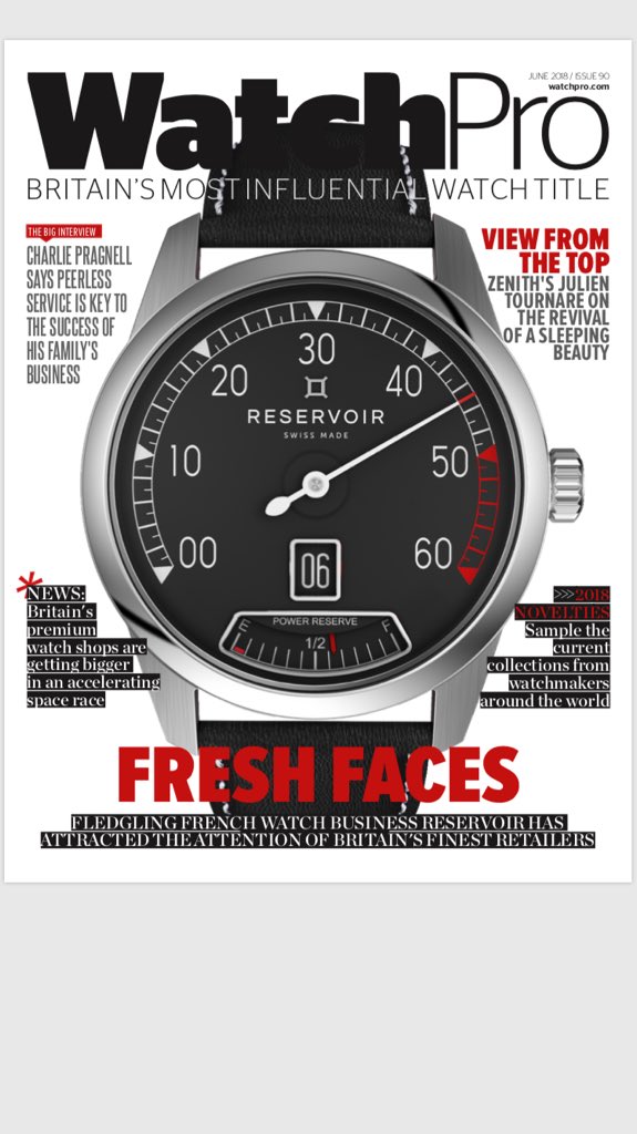 VERITIMEWATCHES's tweet image. Supercharged Sport by @ReservoirWatch on the cover of Britain’s most influential watch title the #Watchpro #reservoirwatch #watches