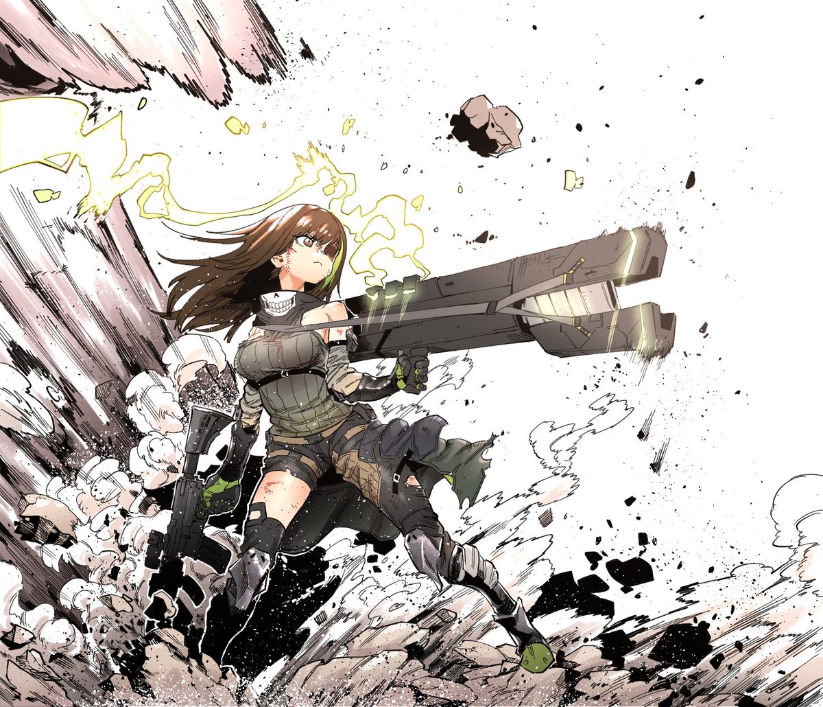 m4a1(ドルフロ) 「시나몬포!!!!!!!!!!!!!!!!!!!!!!!!!!!!!!!!!!」|쌈바챠✍のイラスト