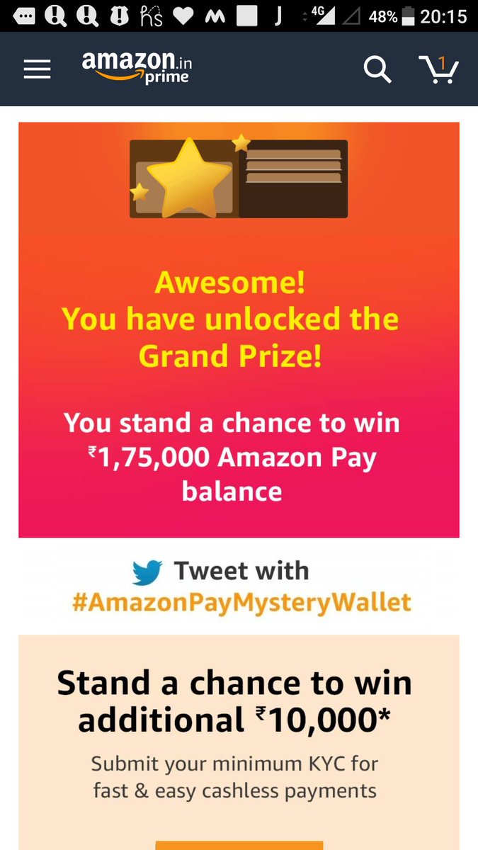 cuteshikhs's tweet photo. #AmazonPayMisteryWallet...won https://t.co/KUDPcZT8mi
