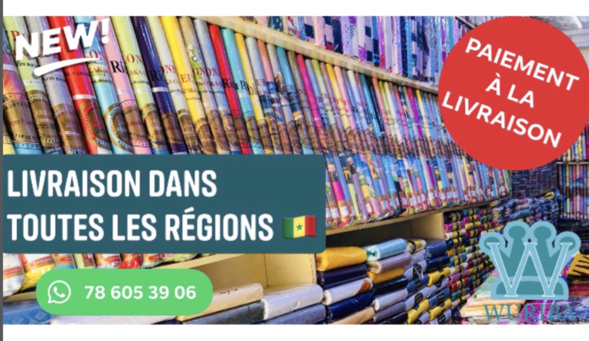 WuriBa's tweet photo. *** Promotion Bazin Riche / Showroom Jour 5 ***
WuriBa s’enrichit de nouveauté tous les jours. Plus de 250 modèles de Bazins Riches disponibles.
Prix : Mètres 6.000F, au lieu de 7.000F
https://t.co/mw55BMAj10
#Showroom #ModeAfricain #DakarMode #OnlineShop #ModeKorité https://t.co/A8OeRRYUZp