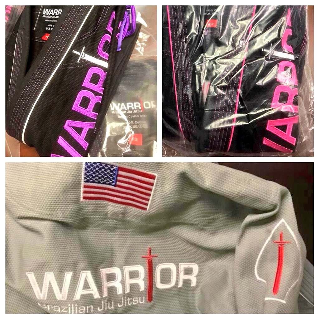 warrior_bjj's tweet photo. New #warriorbrazilianjiujitsu custom gear has arrived!!! The future is now 🗡🛡👊🏼 https://t.co/PXCUA74PZw