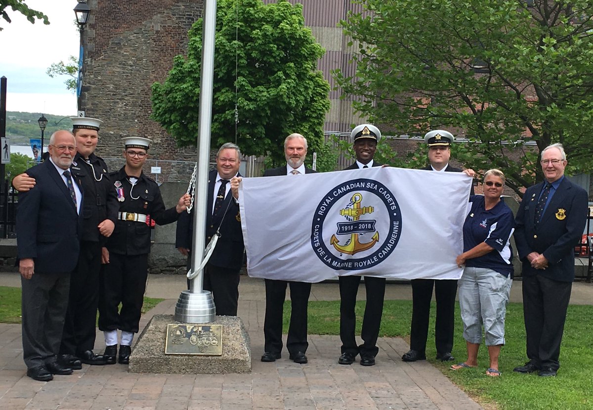 NSMainland's tweet photo. Fantastic morning at Halifax City Hall as the Sea Cadet Centennial flag was raised and the celebration proclamation was read https://t.co/NVM1aTSZ2M