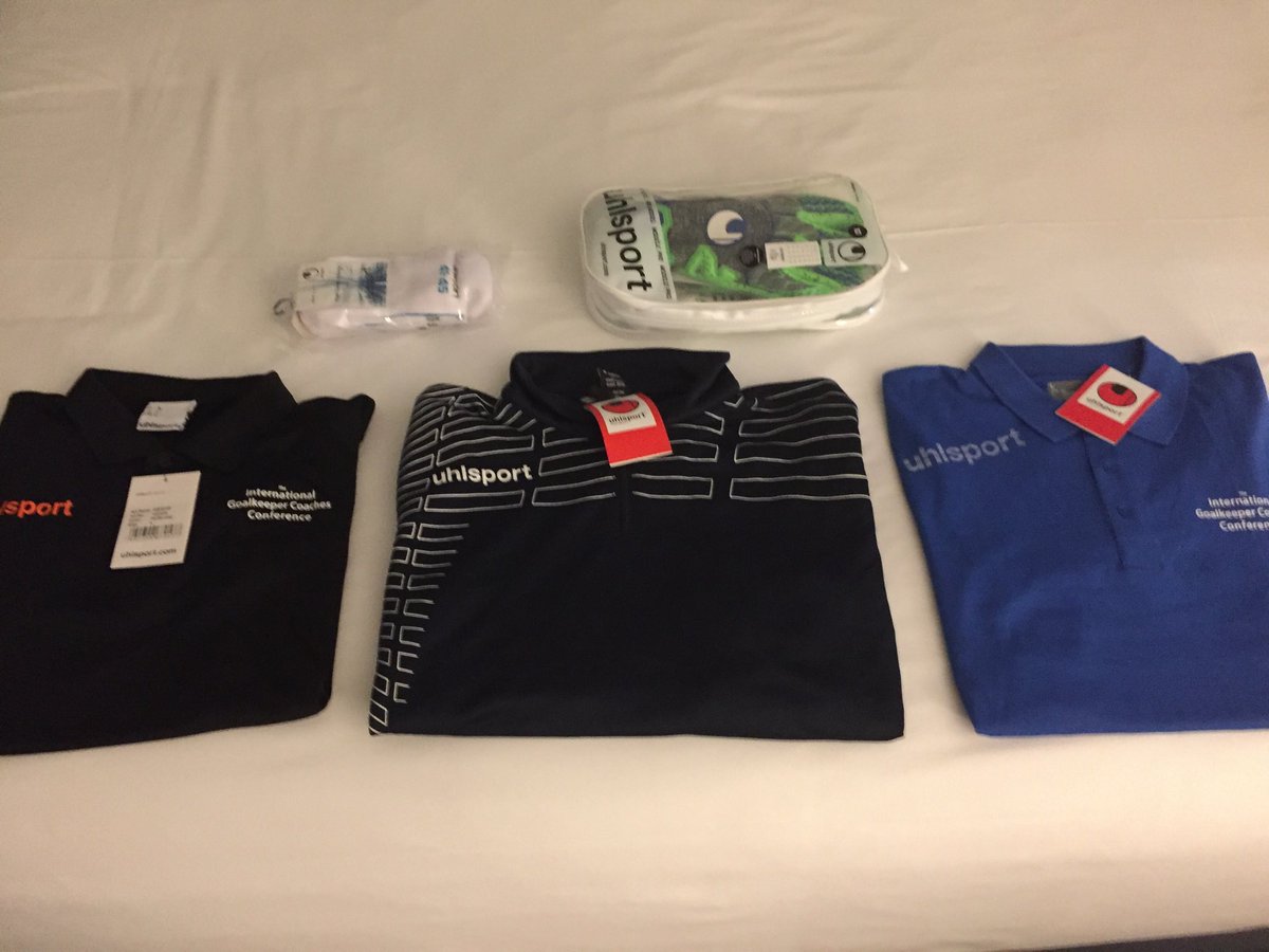 Looking forward to talking all things goalkeeping. #GKunion #IGCC18 ...and getting new gear never gets old either. Now if I could just figure out how the gloves work.