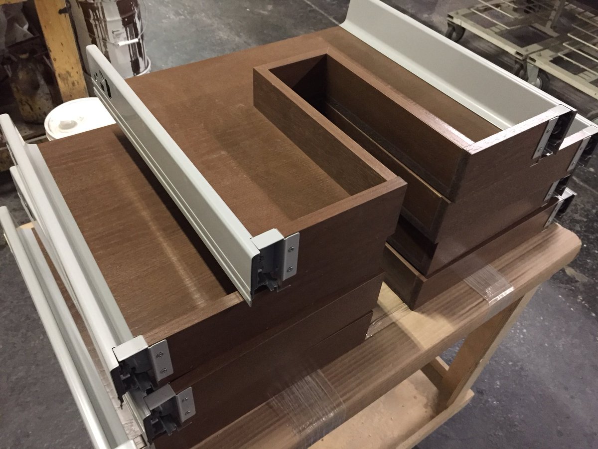 ClassicKitCab's tweet image. Some wild custom drawers destined for the Stampede Rotary #Dreamhome by @HomesByAviYYC. I wonder where they go?