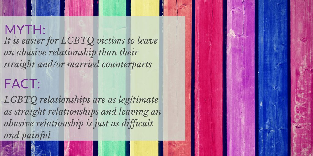 DCCADV's tweet photo. #DCCADV is busting myths and sharing facts about #DV in LGBTQ relationships in honor of #PrideMonth #DCPRide #DC #NoPrideInAbuse https://t.co/JI4TFZIL3R