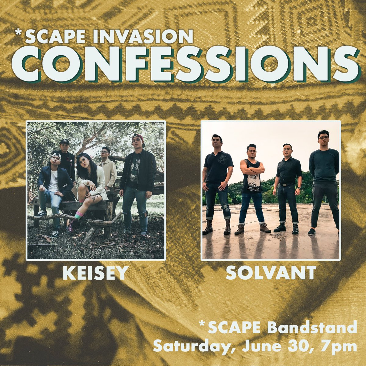 Good evening, everyone! We will be playing a show on the 30th of June at scape, 7pm. Do come down and support us!