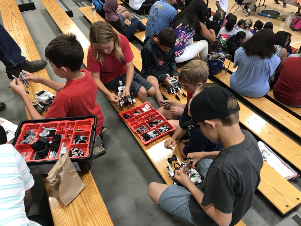 OVSDSupt's tweet image. #OVSD Robotics Competition is under way at Vista View Middle School! Ready for the Space Challenge #robotics #STEM