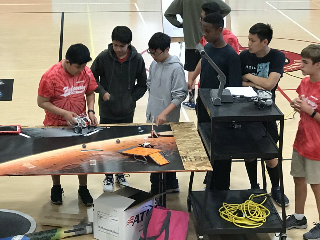 OVSDSupt's tweet image. #OVSD Robotics Competition is under way at Vista View Middle School! Ready for the Space Challenge #robotics #STEM