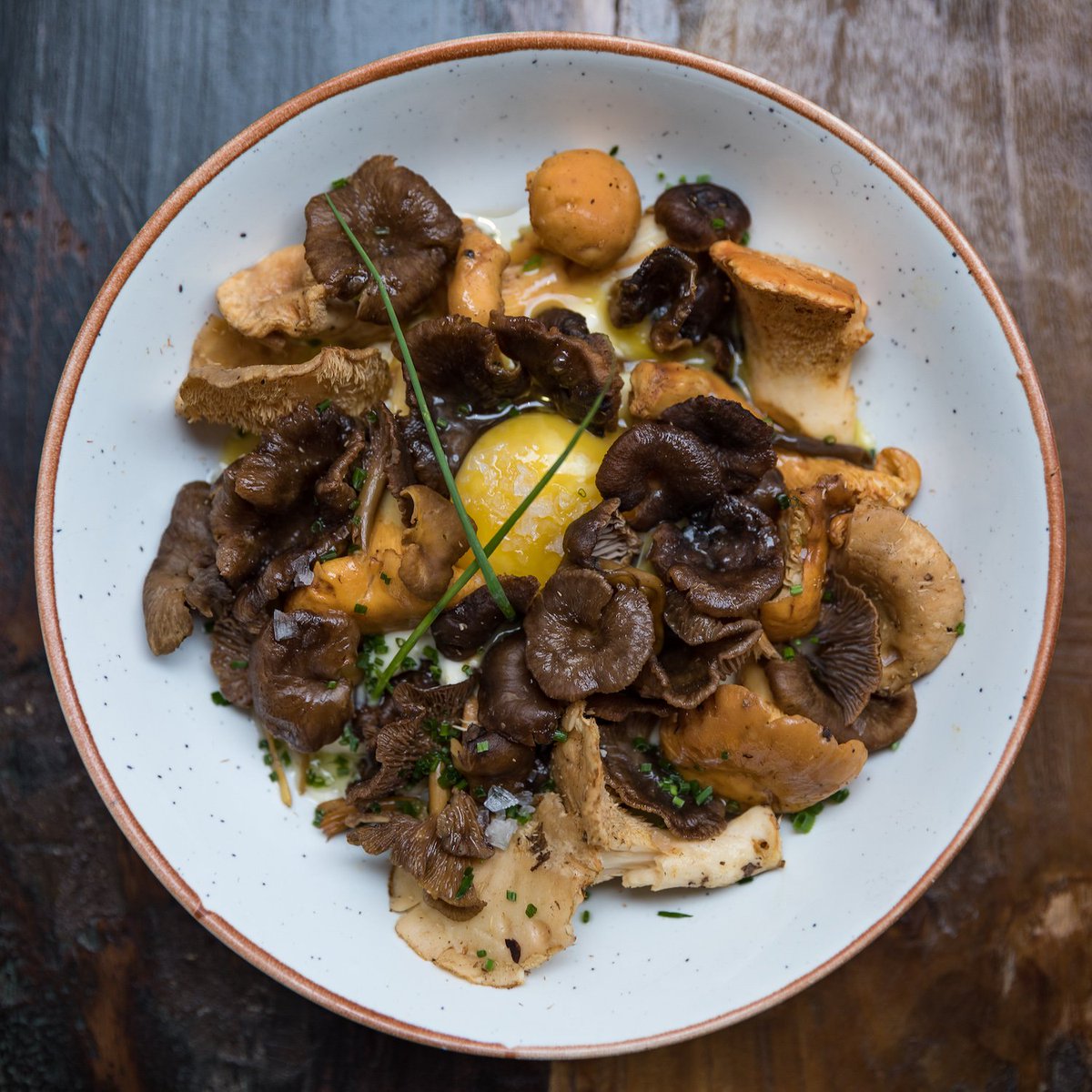 #HUERTA | Nos quedan pocas, pero exquisitas 👉🏻 🍴🐮🍆🍄🍄🍄 Setas de temporada con crema de chirivía y yema de huevo de corral‼️

#somosVacayHuerta