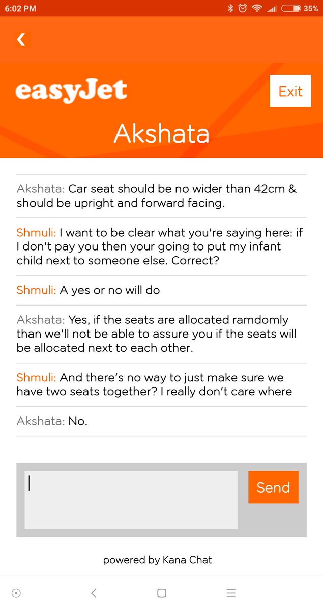shmuls's tweet photo. Good luck to whomever is sitting next to my child on our @easyJet flight this Sunday night! He gets mildly travelsick and needs feeding every few hours. #easyjet #singleparent https://t.co/M55v0AKuQT