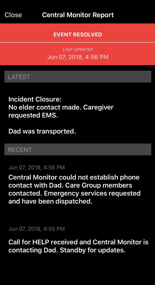 FallCallSolns's tweet image. Does your Central Monitoring Service for your “Help Call Button” send emergency updates to your caregivers? Ours does!  FallCall Lite...coming soon to Apple Watch and iPhone! @AARP #innovatePERS #medicalalertdevice #fallalert @chrissyfarr @Aging20.