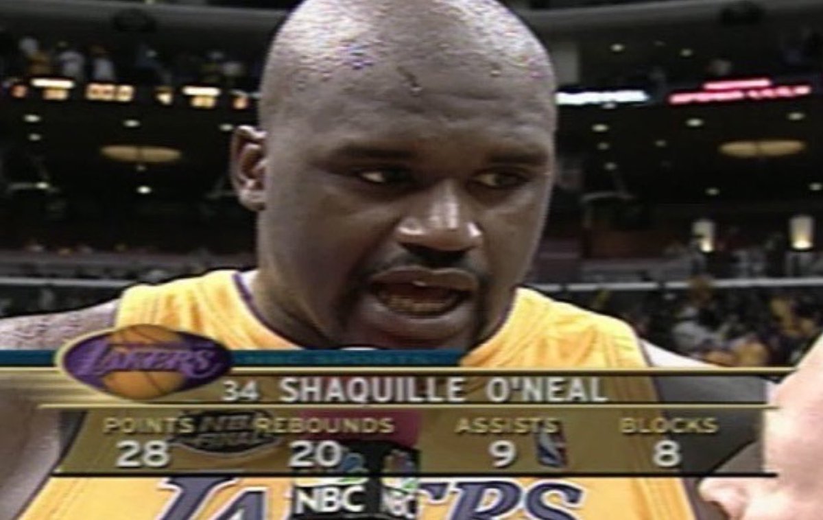 timelesssports_'s tweet image. (2001) 17 years ago today, @shaq couldn't be stopped in the NBA Finals.
