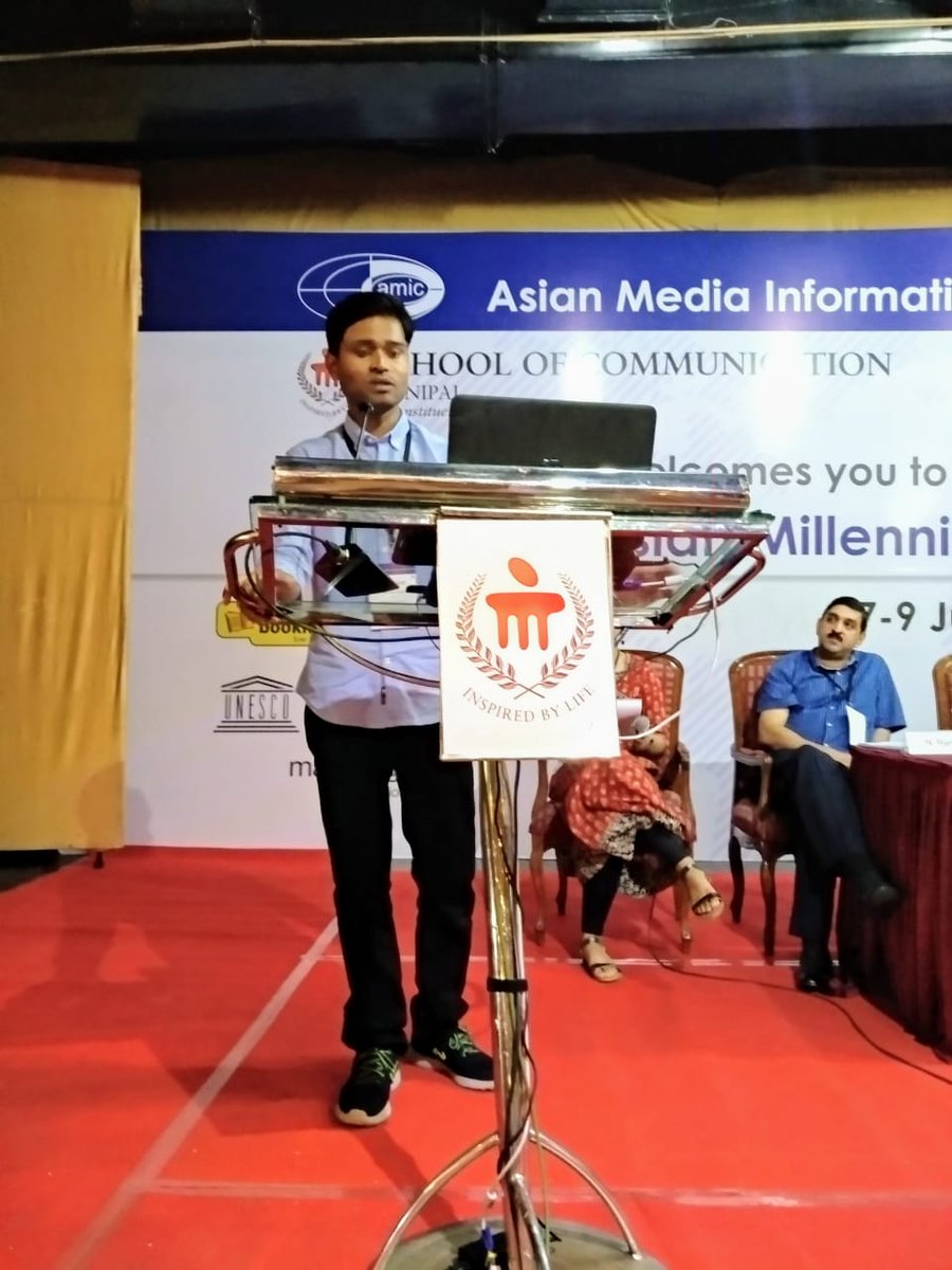 IdeosyncMedia's tweet photo. Great panels, our young participants in the #FREEDEMRT2018 on #youngpeople, communication &amp; #MIL at #AMIC2018! Terrific to have you all here! @DEFindia @fattytech @FreeDemIndia @IUIF_Fellowship #Drishti https://t.co/VpcugFmzHG