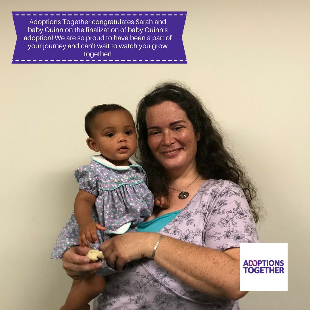 paths4families's tweet photo. It's #finalizationfriday! Congratulations to Sarah and Quinn on the finalization of baby Quinn's adoption! Thank you for sharing your journey with us! ❤️❤️❤️ https://t.co/6SKGpkhC8w
