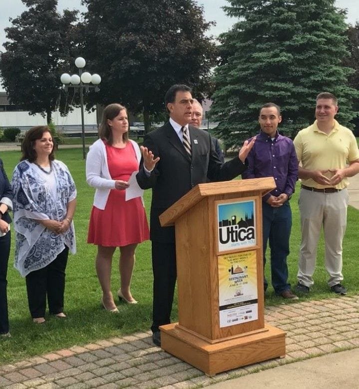 MayorPalmieri's tweet photo. Utica Restaurant Week begins today with over 40 restaurants participating this year. Bring your friends & family to sample the best food in the world! More info at https://t.co/mXM0z3l8a0 #UticaNY #eatlocal #uticarestaurantweek #BankofUtica https://t.co/UxFVZ1Pemq