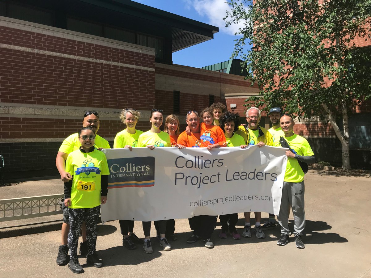 Colliers_PL's tweet photo. Last Sunday our Winnipeg team of cyclists participated in the @RHCFtakescare Foundation’s #CycleonLife. The event raised over $160,000 to upgrade Riverview’s Dementia Care Centre. #ColliersProjectLeaders #BeyondProjectManagement https://t.co/QtdDNTaSAj