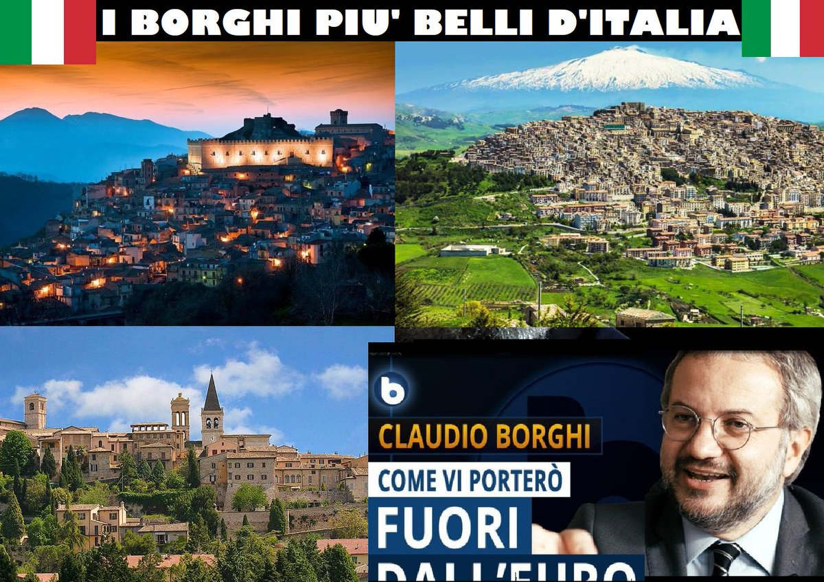 I Borghi più belli d'Italia! 2018
@borghi_claudio @Borghi_Tv #GovernoDelCambiamento #GovernoLegaM5s #Italy #wonderfulItaly