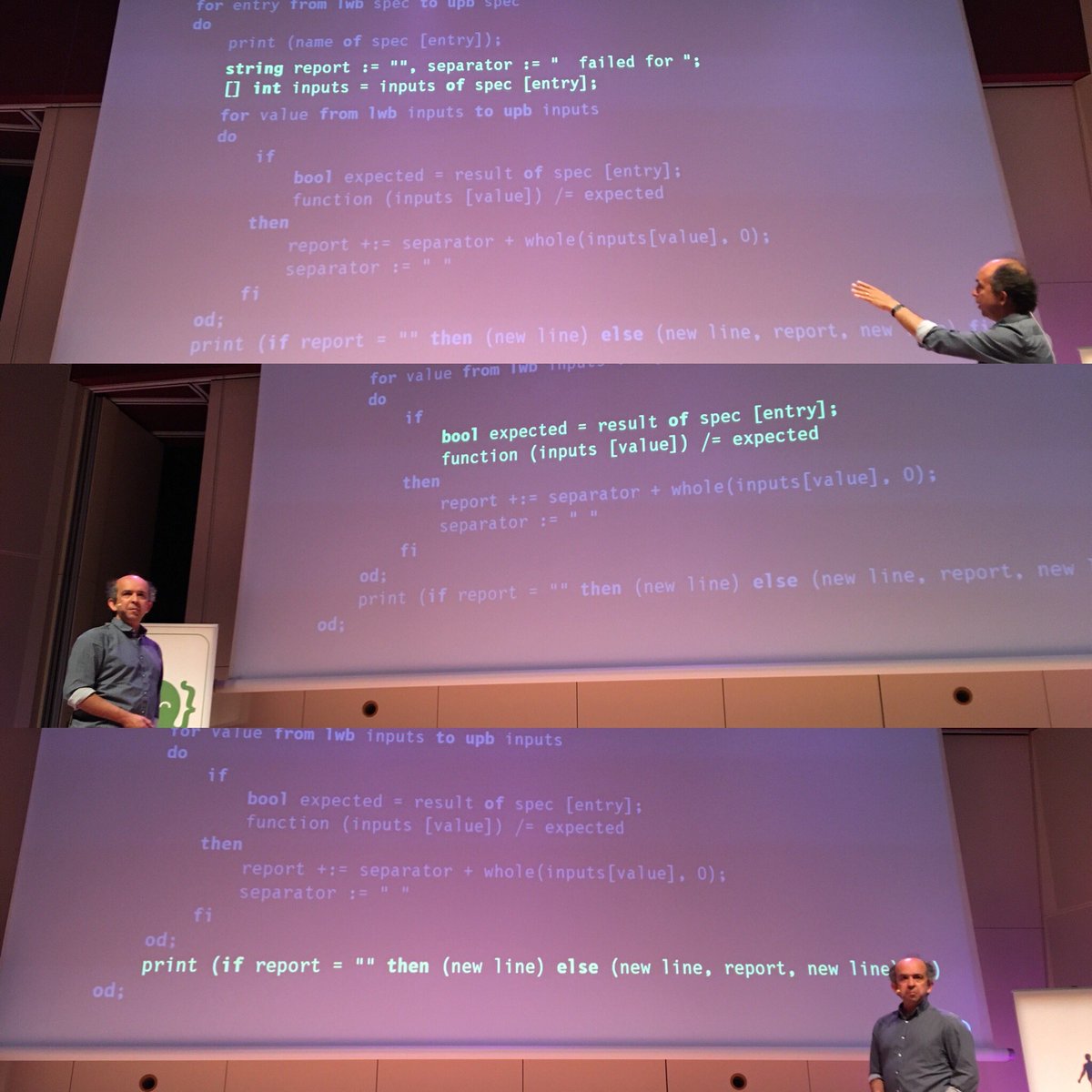 Felienne's tweet image. Lots we can learn from the algol68 syntax according to @KevlinHenney #joyofcoding
