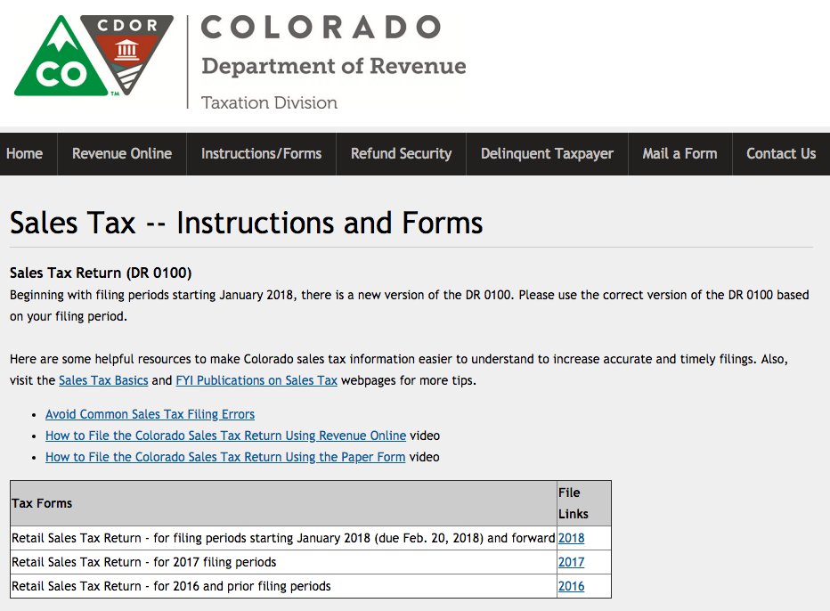 Colorado Department of Revenue - Sales Tax Information for Nail Salons - wide 2