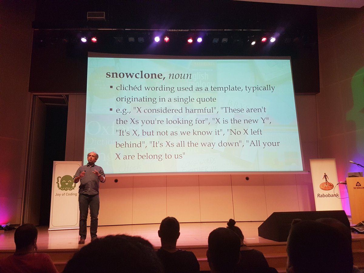 MaritvanDijk77's tweet image. Some wordfriday by @KevlinHenney  #joyofcoding