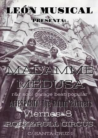 CalleSantaCruz's tweet photo. #BabylonLeón #TheKickers 22h.
#RockAndRollCircusLeón #MadammeMedusa 00h.

#CalleDeSantaCruz
#BarrioHúmedo
#LeónEsp https://t.co/17sri2jlnP