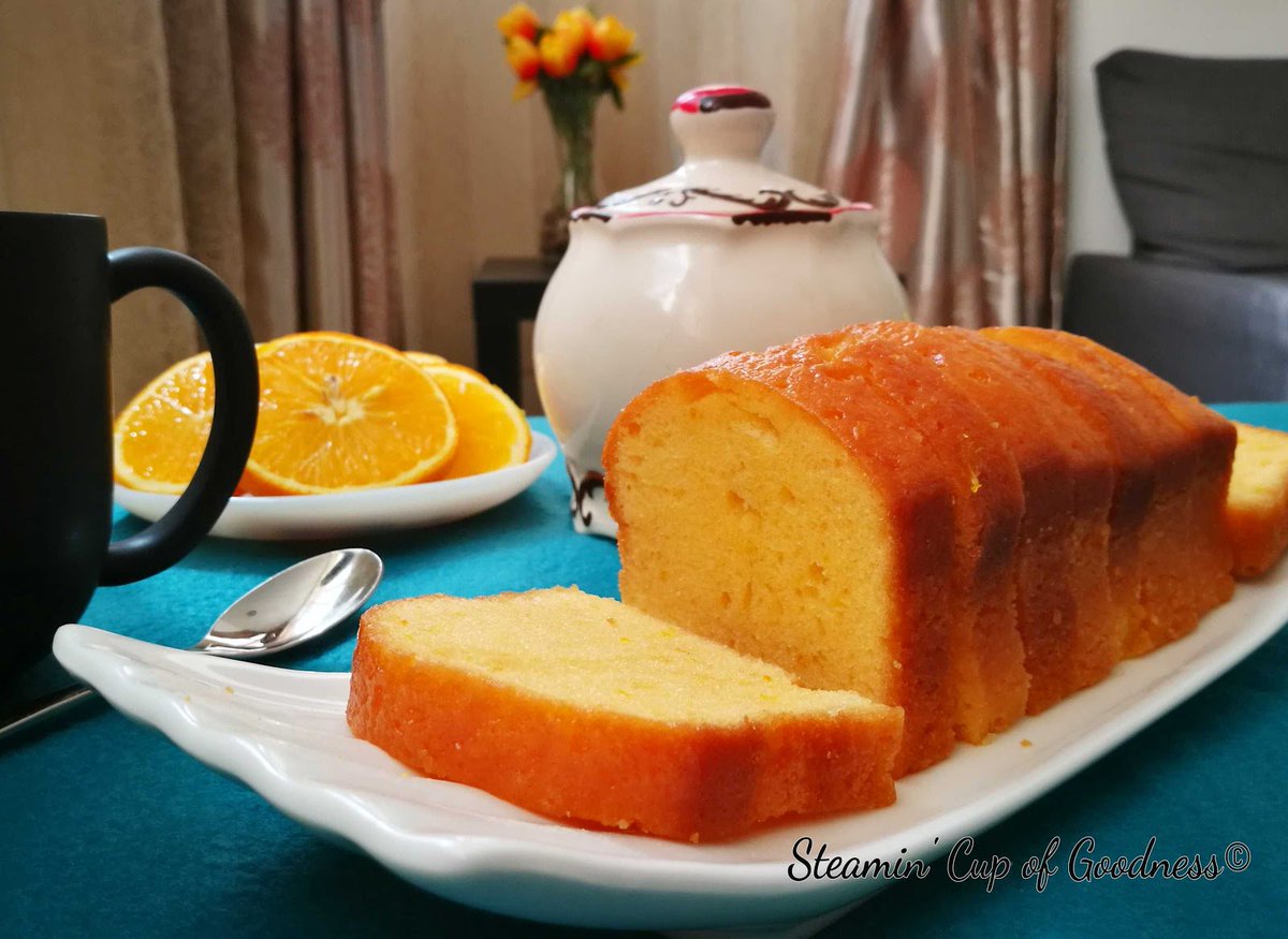 Bakergal511's tweet photo. Orange Pound Cake. 
Perfect start on sunny days!😎
#freshorange #poundcake #freshlybaked #cakeexperiment #cakelove #homebaker #orangecake #desserts
Link - https://t.co/Sa2J4WgE9E https://t.co/E1soQ18k3y