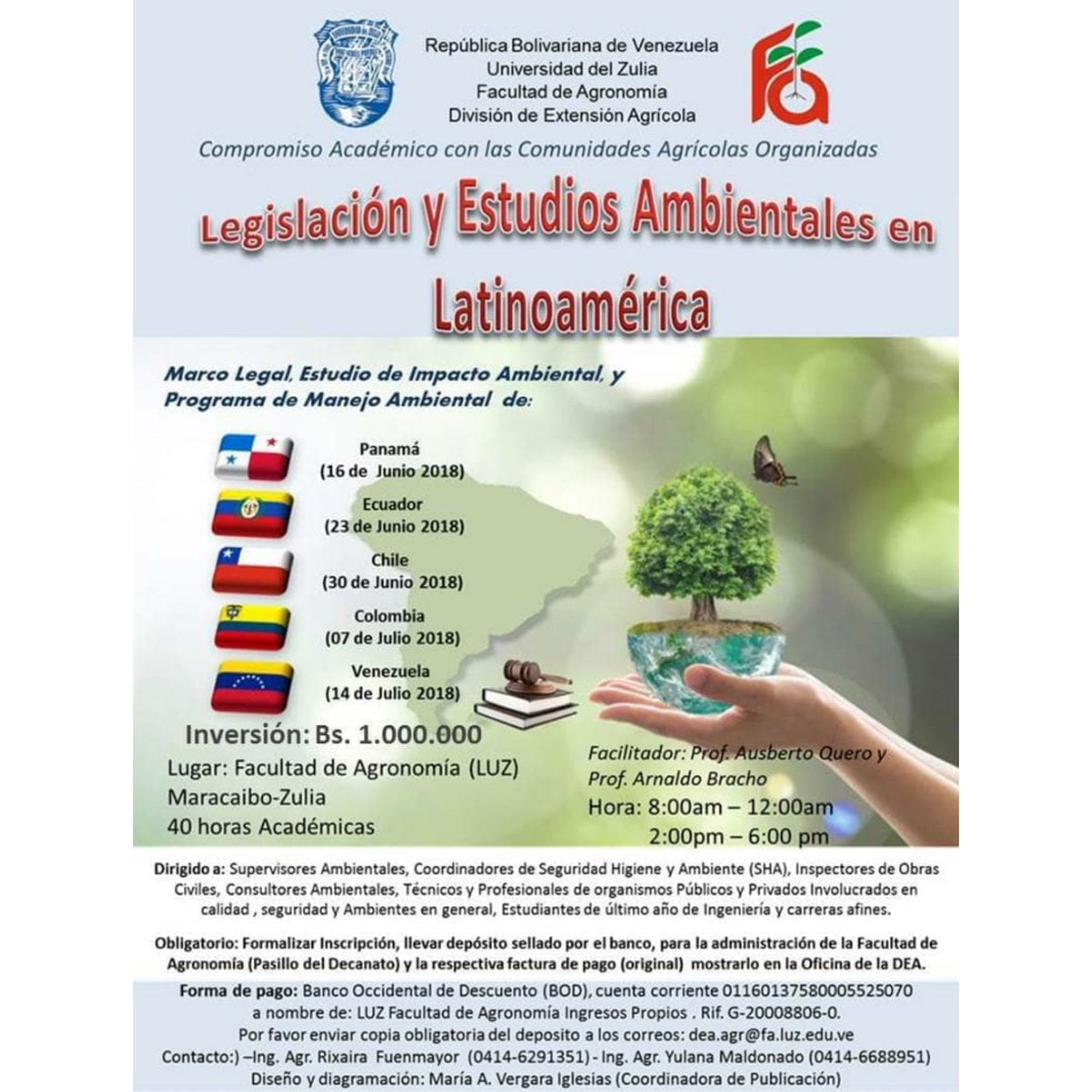 Legislación y Estudios Ambientales en Latinoamérica. Símbolos, Actividades Económicas, PIB, Ministerios  y organismos con competencia ambiental, Áeas Protegidas, Cómo ser Consultor, Marco Legal Piramidal y los Trámites de Permisería en cada país. #LUZ #Maracaibo #Zulia