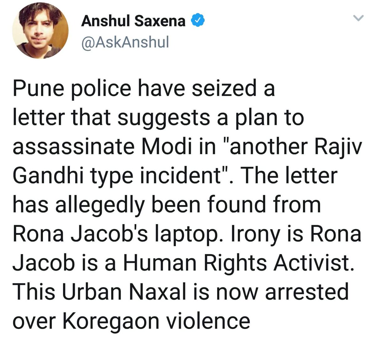 IamChiragDalal's tweet image. #MaoistPlotToKillPM #ModiAssassinationPlot #PMAssassinationPlot