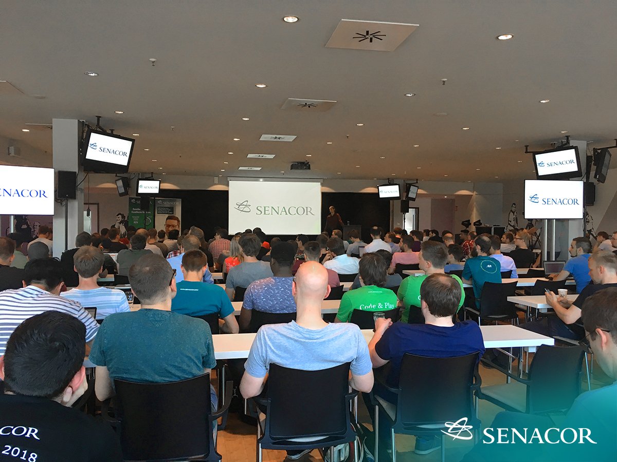 senacor's tweet photo. Moin Hamburg!
Zum Auftakt unseres diesjährigen Summer Camps hatten unsere Developer gestern die Möglichkeit, sich bei unserer internen Entwicklerkonferenz über aktuelle Technologien auszutauschen und diese zu diskutieren. Liebe Kollegen, wir hoffen ihr hattet viel Spaß! https://t.co/66eO8pCHyS
