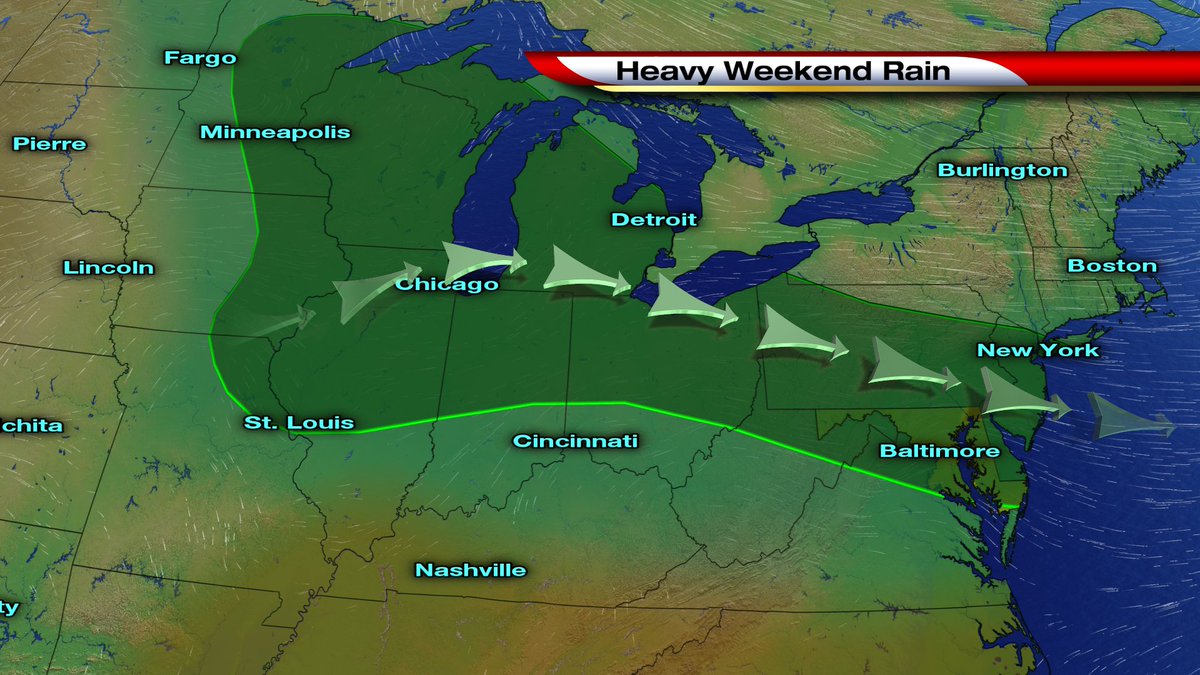 #MDWEX There is a potential for heavy rain and incidents of flash flooding this weekend.