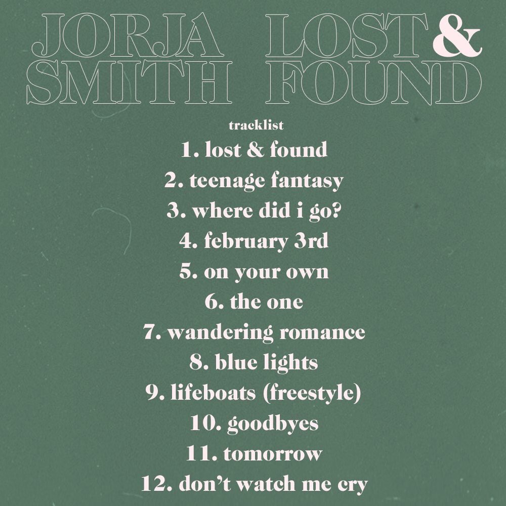 Jorja Smith Daily On Twitter Lost Found By Jorja Smith Apple Music Https T Co K4letbvxk2 Spotify Https T Co 3tf2nhhplw Tidal Https T Co Ogmh4nf3pk Https T Co 674ufofci0 jorja smith daily on twitter lost