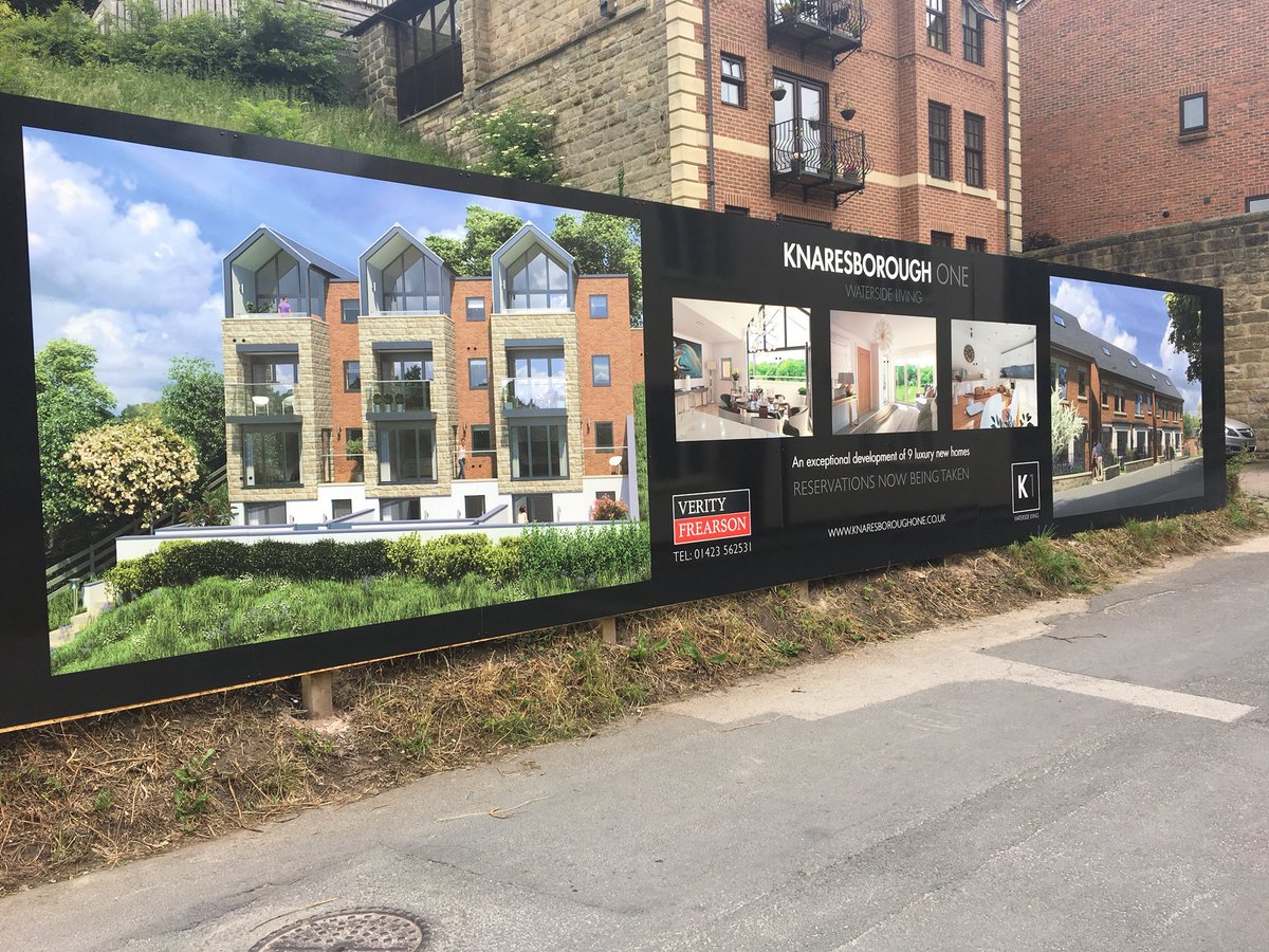 SnodgrassCo's tweet photo. We have hoardings!! #MostExciting #Knaresborough #NewBuild https://t.co/L9kTwF0xDK