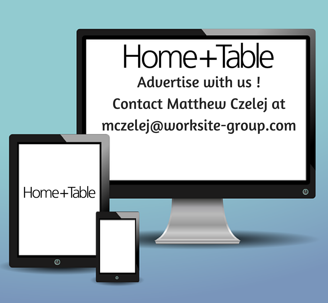hometablemag's tweet photo. Advertise with Home + Table Magazine! Contact Matthew Czelej at mczelej@worksite-group.com #homeandtable #advertisewithus #magazine https://t.co/KuwoxIxYSQ