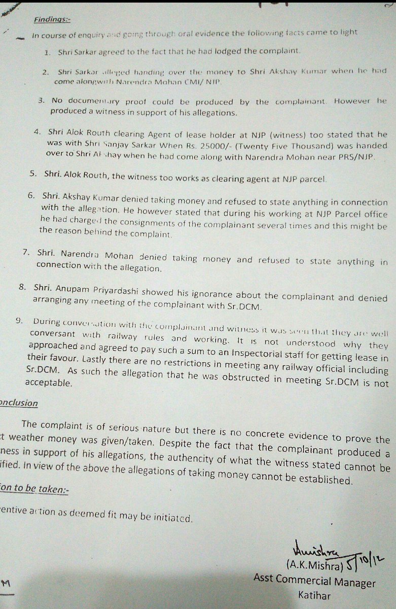 JOLLYLLB02's tweet photo. @MinistryWCD @PIB_India @Manekagandhibjp @HMOIndia @GoI_MeitY @PIBHindi @MIB_India @MIB_Hindi @DDNewsLive @DDNational @airnewsalerts @RailNf @drm_kir @drmnfr_lmg @drm_apdj @DRM_RNY @CVCIndia @PiyushGoyal @DoPTGoI झूठ का बोलबाला &amp;सच्चे का मुँह काला
@AshwaniLohani @RailMinIndia KV Choudry @CVCIndia भ्रस्टाचारियो ने ख़ुद को 1ही रंग में रंग डाला 
शिकायतकर्ता पर ही कार्यवाही तभी तो भ्रस्ट BBगुप्ता CCM @GM_ECRly लता कुमारी @GM_NRly &amp;Aदौलत @Railnf चोरी उपरान्त भी आजाद @narendramodi @PiyushGoyal https://t.co/oig9uUjhiU