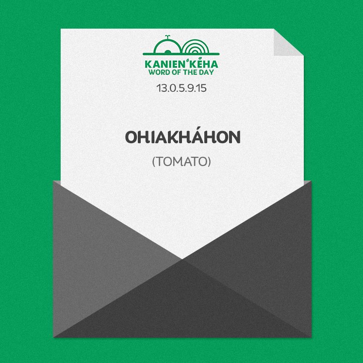 mohdictionary's tweet image. Ohiakháhon - Tomato #wordoftheday #wotd