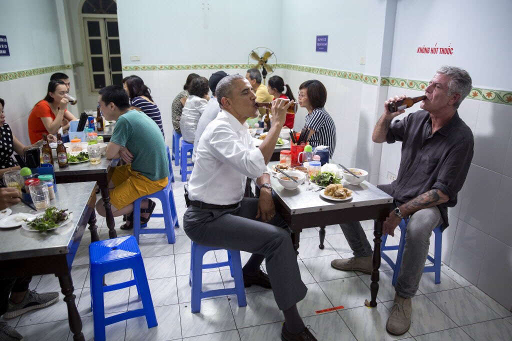 “Low plastic stool, cheap but delicious noodles, cold Hanoi beer.” This is how I’ll remember Tony. He taught us about food — but more importantly, about its ability to bring us together. To make us a little less afraid of the unknown. We’ll miss him.