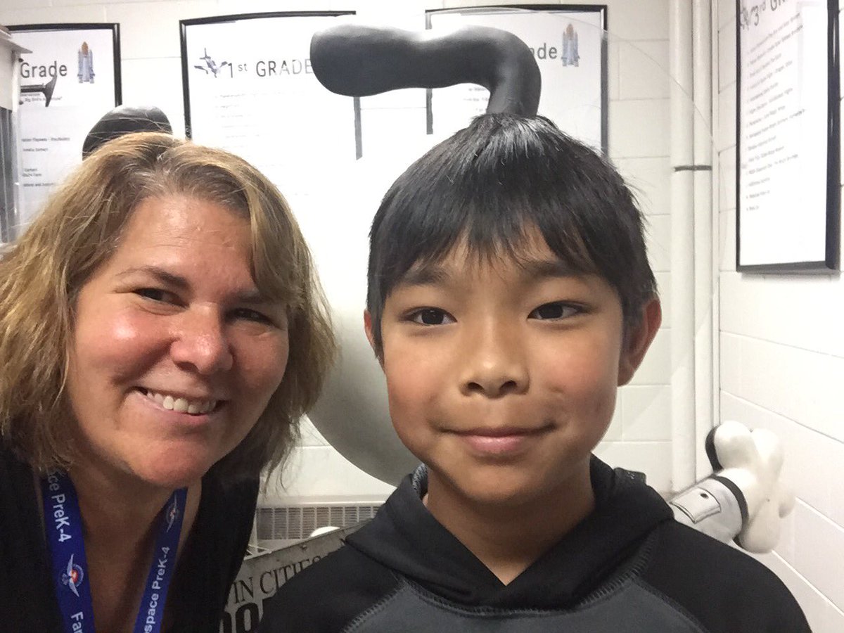 Anthony received the Silver Snoopy Award today for being an outstanding student.