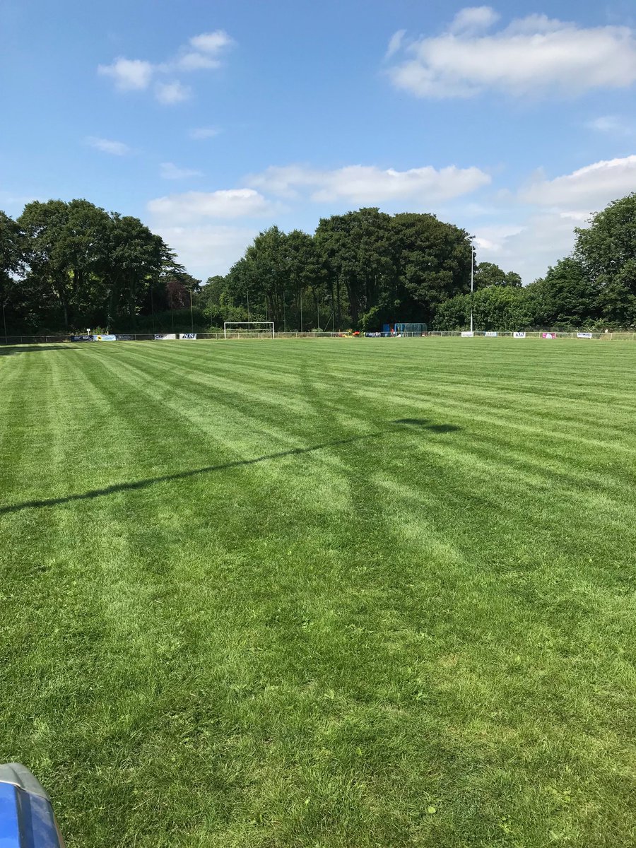 Pitch looking great for our new sideways move to the Essex senior league . Looking forward to the tough challenge