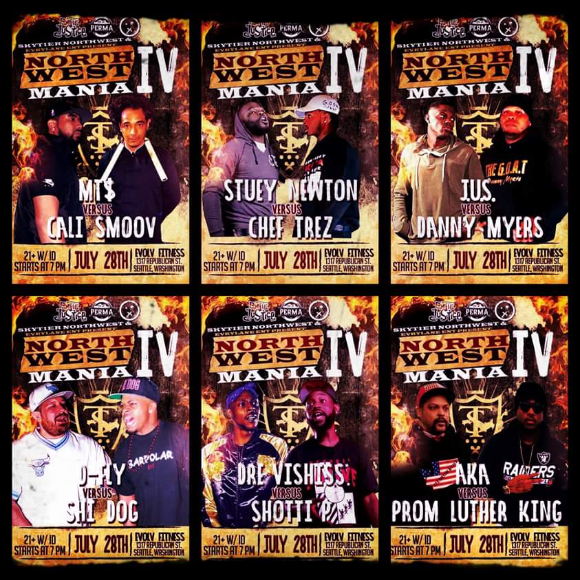 <a href="/AKA_360/">NotAManAlive</a> vs <a href="/PromLutherKing/">PLK</a> 
<a href="/shidog313/">Diggie Smallz</a> vs <a href="/DevanSowden/">WHOREMACHINE</a> ,
@WhyWontStueyDIE VS <a href="/ChefTrez__/">Android 3 🤖</a> 
<a href="/j/">j</a>.u.s. Vs <a href="/metaphormessiah/">DANNY MYERS</a> ,
<a href="/DreVishiss/">VishissVybez DreVishiss 🍇🍇🍇</a> vs @KingQuotable ,

Word....keep 😴😴 on the Northwest...you might never wake up
#July28 #AKAvsPLK