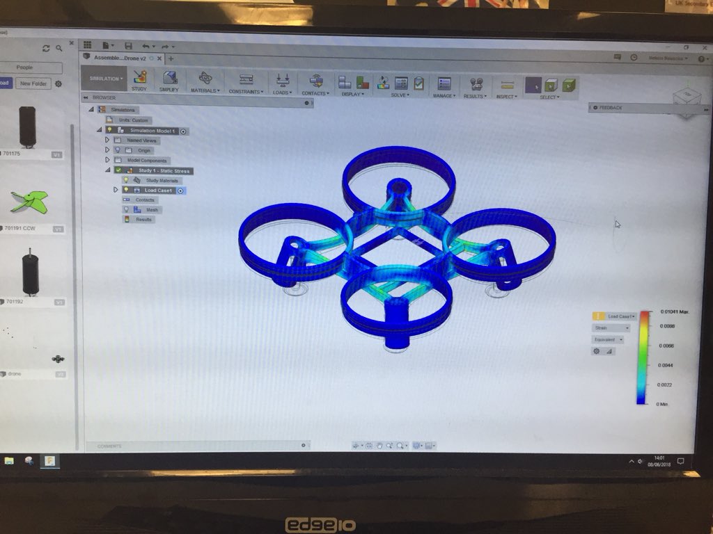 GirlsSteel's tweet photo. It’s been so exciting working on the CAD and building of our Airgineers drones. It’s so much fun to see them flying around the room! @MikeADSK @MattBell_ADSK @iamparksy @steve_fctuning @TEAMEBS @tata_comm @Innomech @tutorhunt https://t.co/gDLcXeWEzD